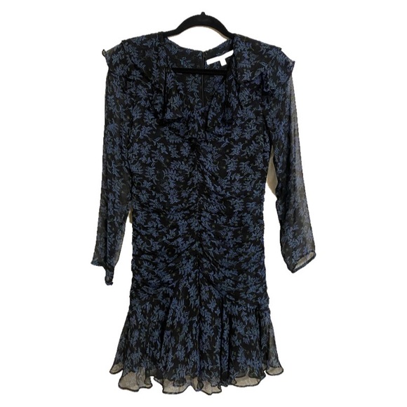 Veronica Beard Magg Fern Floral Silk Dress SZ 6 - Picture 5 of 7